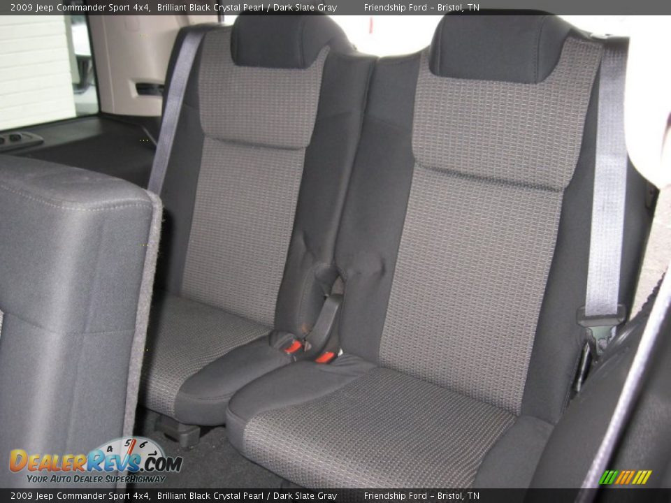 2009 Jeep Commander Sport 4x4 Brilliant Black Crystal Pearl / Dark Slate Gray Photo #23