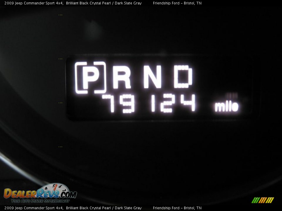 2009 Jeep Commander Sport 4x4 Brilliant Black Crystal Pearl / Dark Slate Gray Photo #35