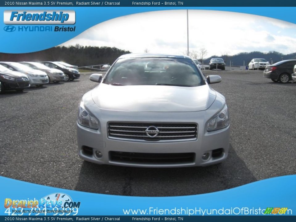 2010 Nissan Maxima 3.5 SV Premium Radiant Silver / Charcoal Photo #4