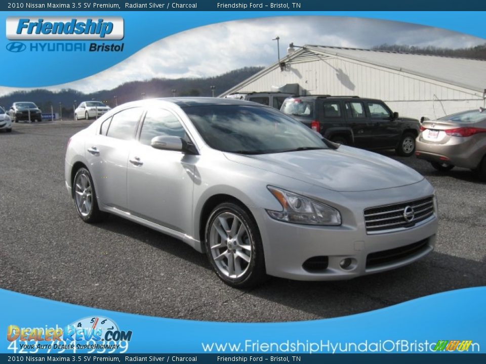 2010 Nissan Maxima 3.5 SV Premium Radiant Silver / Charcoal Photo #5