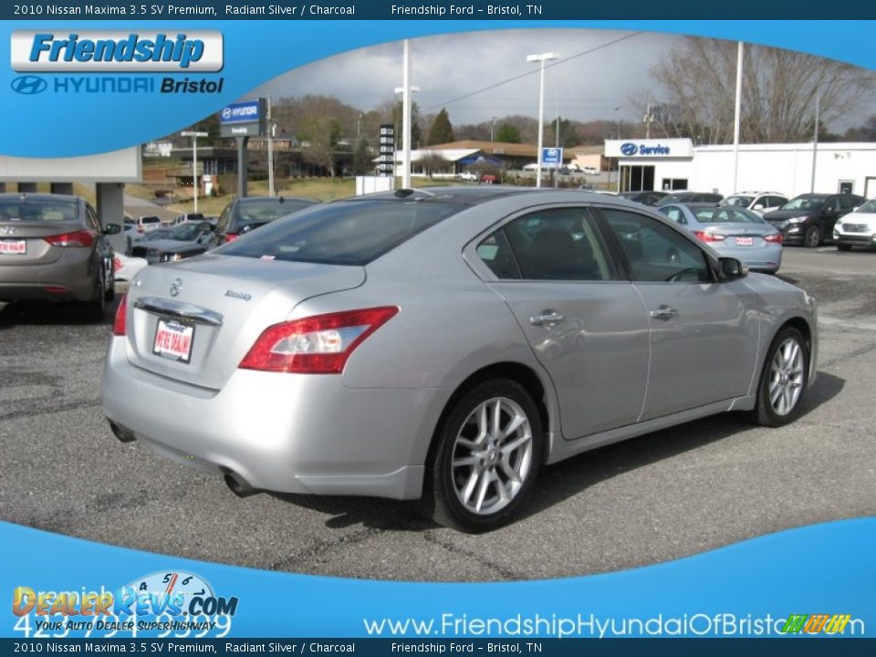 2010 Nissan Maxima 3.5 SV Premium Radiant Silver / Charcoal Photo #7