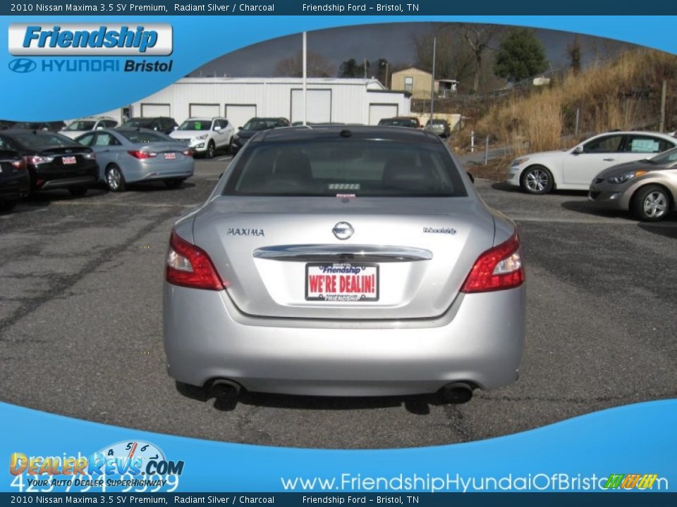 2010 Nissan Maxima 3.5 SV Premium Radiant Silver / Charcoal Photo #8