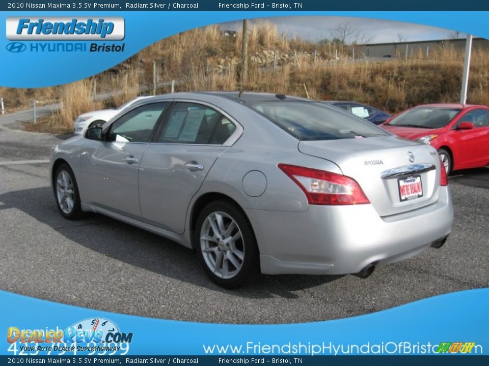 2010 Nissan Maxima 3.5 SV Premium Radiant Silver / Charcoal Photo #9