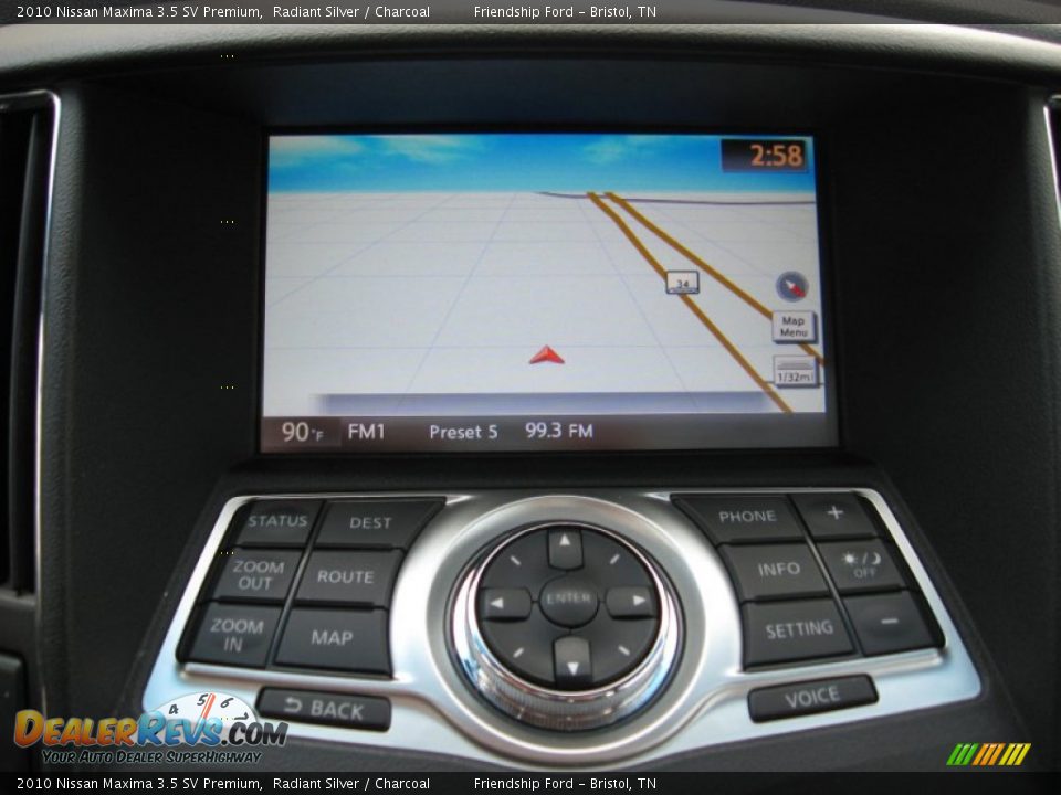 2010 Nissan Maxima 3.5 SV Premium Radiant Silver / Charcoal Photo #28