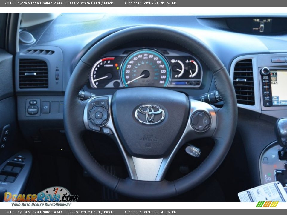 2013 Toyota Venza Limited AWD Blizzard White Pearl / Black Photo #22