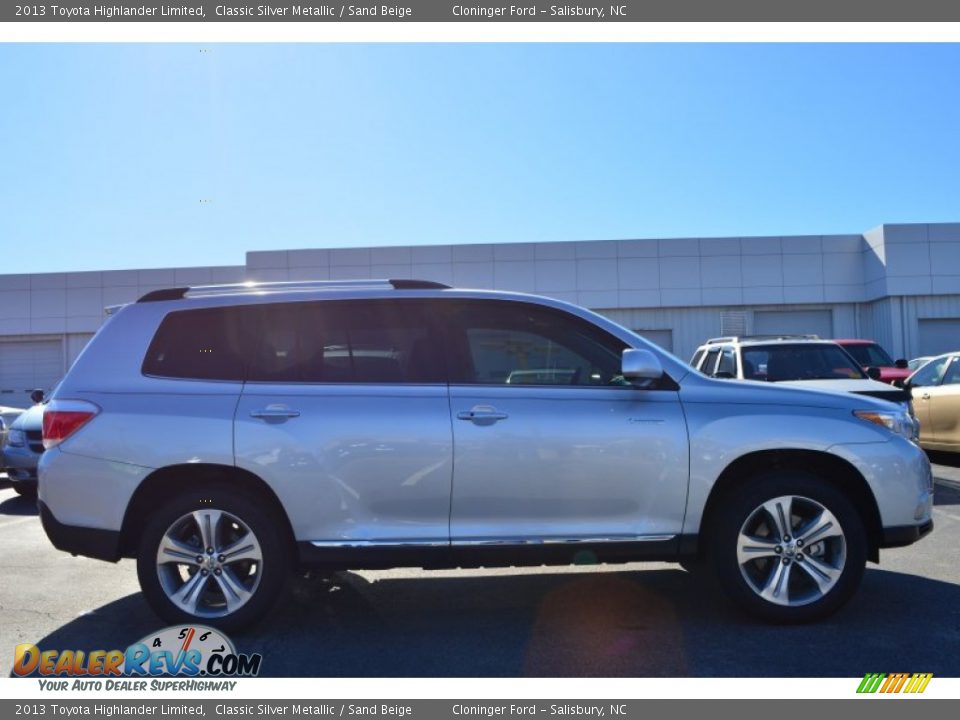 2013 Toyota Highlander Limited Classic Silver Metallic / Sand Beige Photo #6