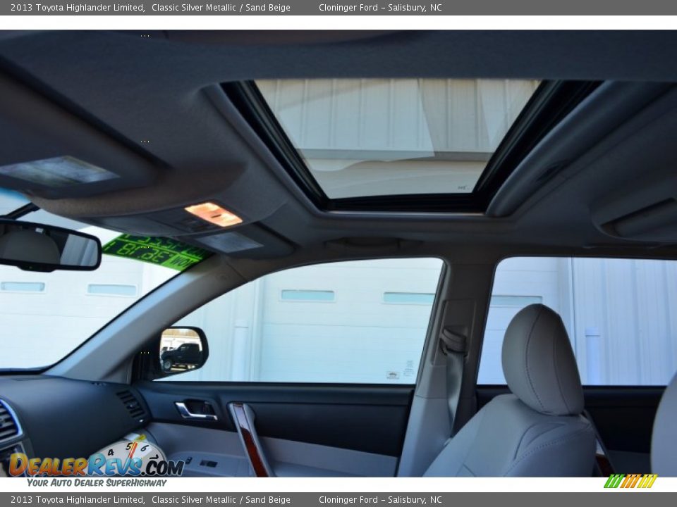 2013 Toyota Highlander Limited Classic Silver Metallic / Sand Beige Photo #27