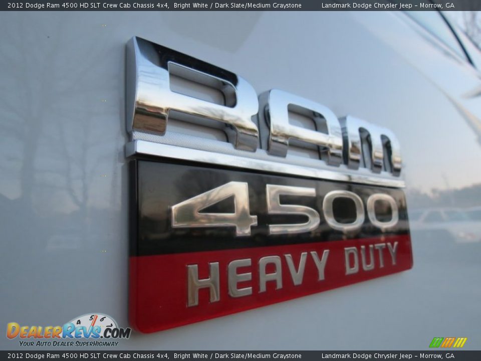 2012 Dodge Ram 4500 HD SLT Crew Cab Chassis 4x4 Bright White / Dark Slate/Medium Graystone Photo #6