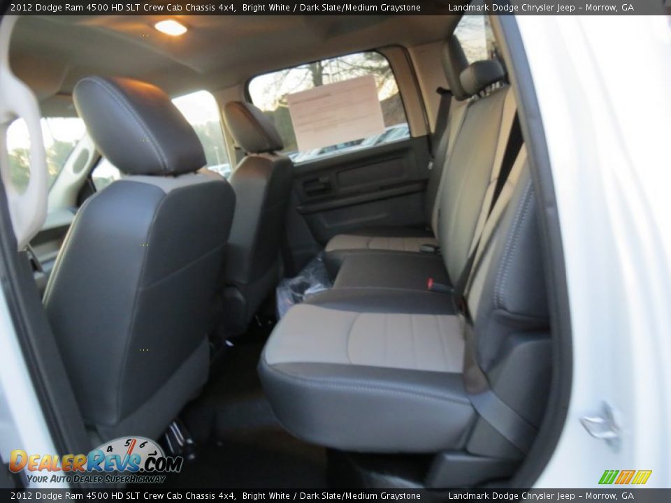 Rear Seat of 2012 Dodge Ram 4500 HD SLT Crew Cab Chassis 4x4 Photo #9