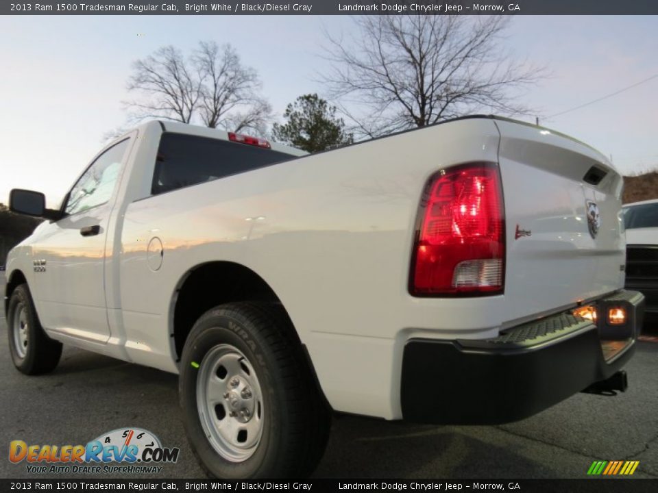 2013 Ram 1500 Tradesman Regular Cab Bright White / Black/Diesel Gray Photo #2