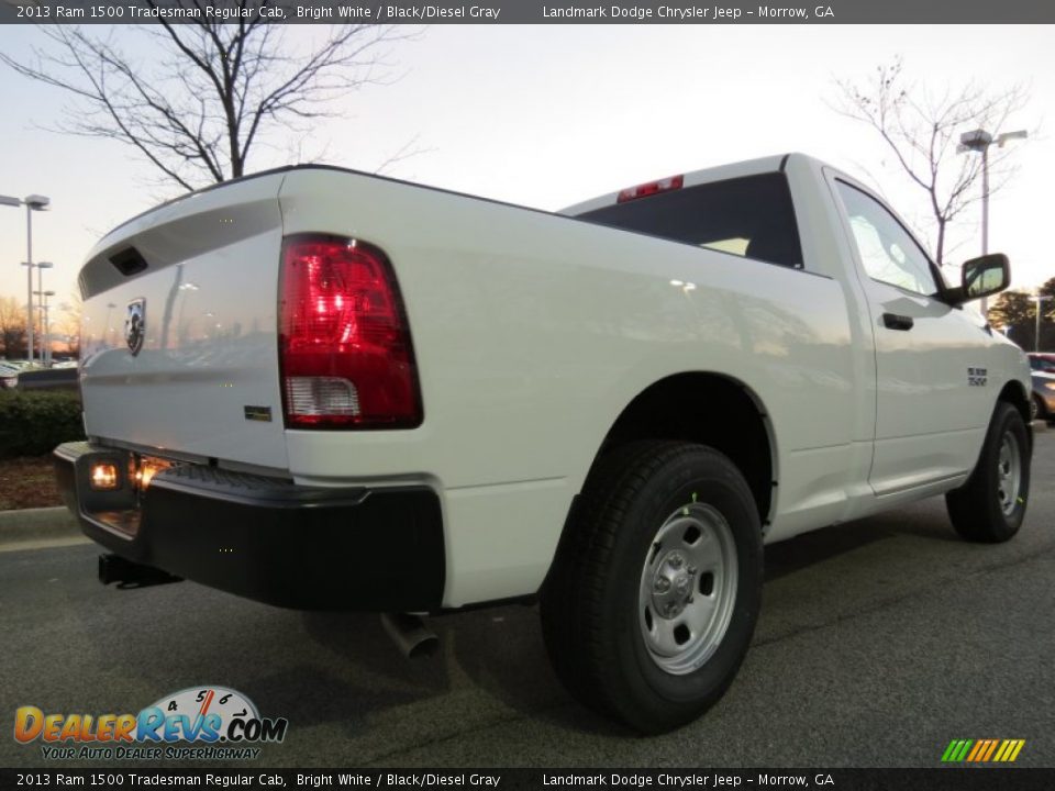 2013 Ram 1500 Tradesman Regular Cab Bright White / Black/Diesel Gray Photo #3