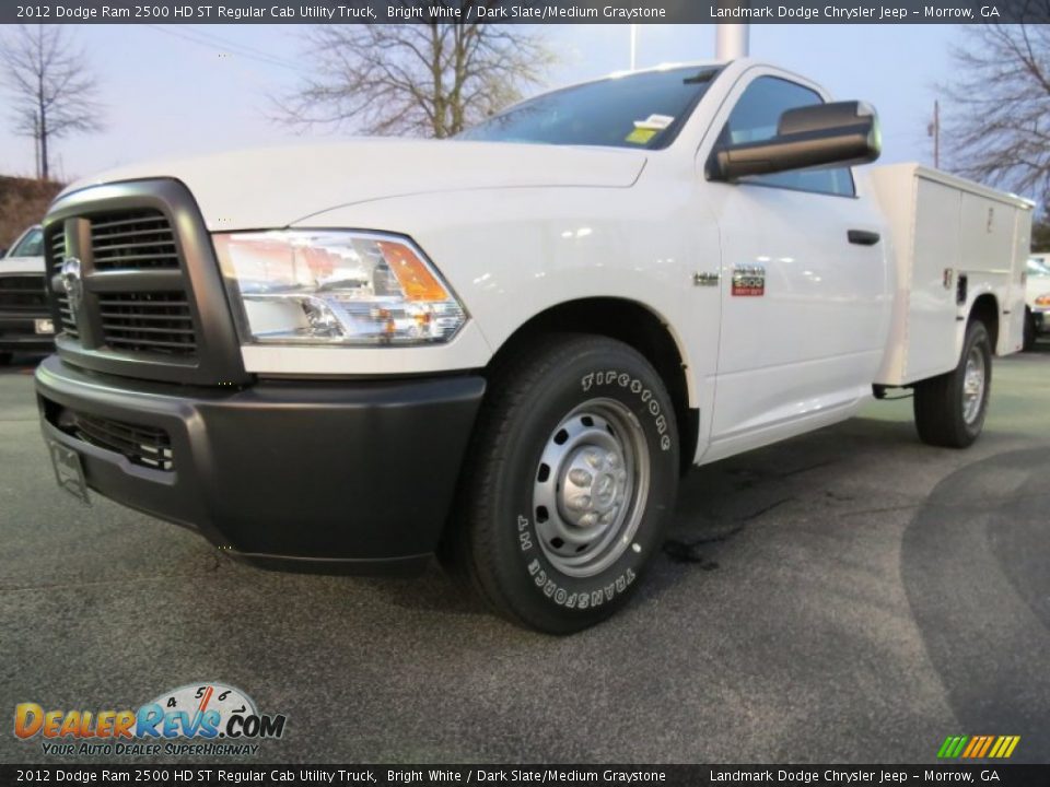2012 Dodge Ram 2500 HD ST Regular Cab Utility Truck Bright White / Dark Slate/Medium Graystone Photo #1