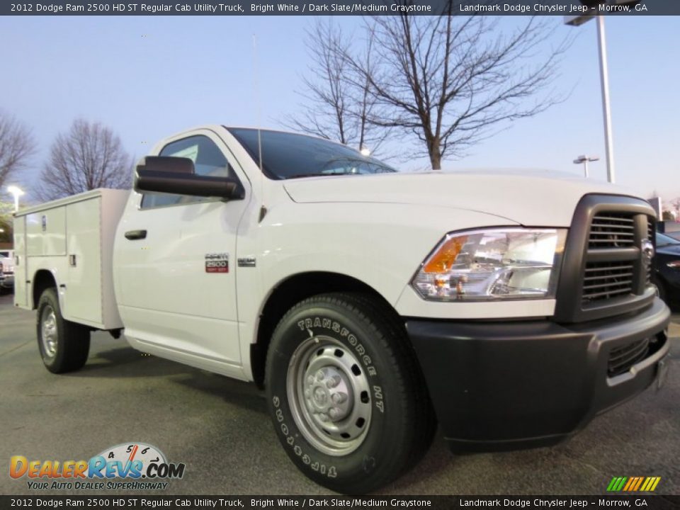 Front 3/4 View of 2012 Dodge Ram 2500 HD ST Regular Cab Utility Truck Photo #4