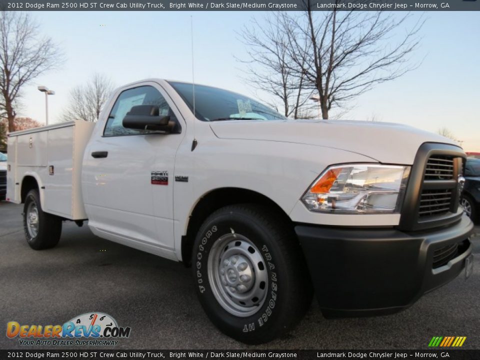 2012 Dodge Ram 2500 HD ST Crew Cab Utility Truck Bright White / Dark Slate/Medium Graystone Photo #4