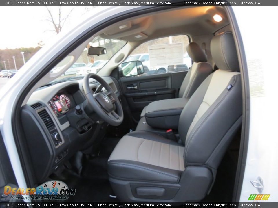 2012 Dodge Ram 2500 HD ST Crew Cab Utility Truck Bright White / Dark Slate/Medium Graystone Photo #7