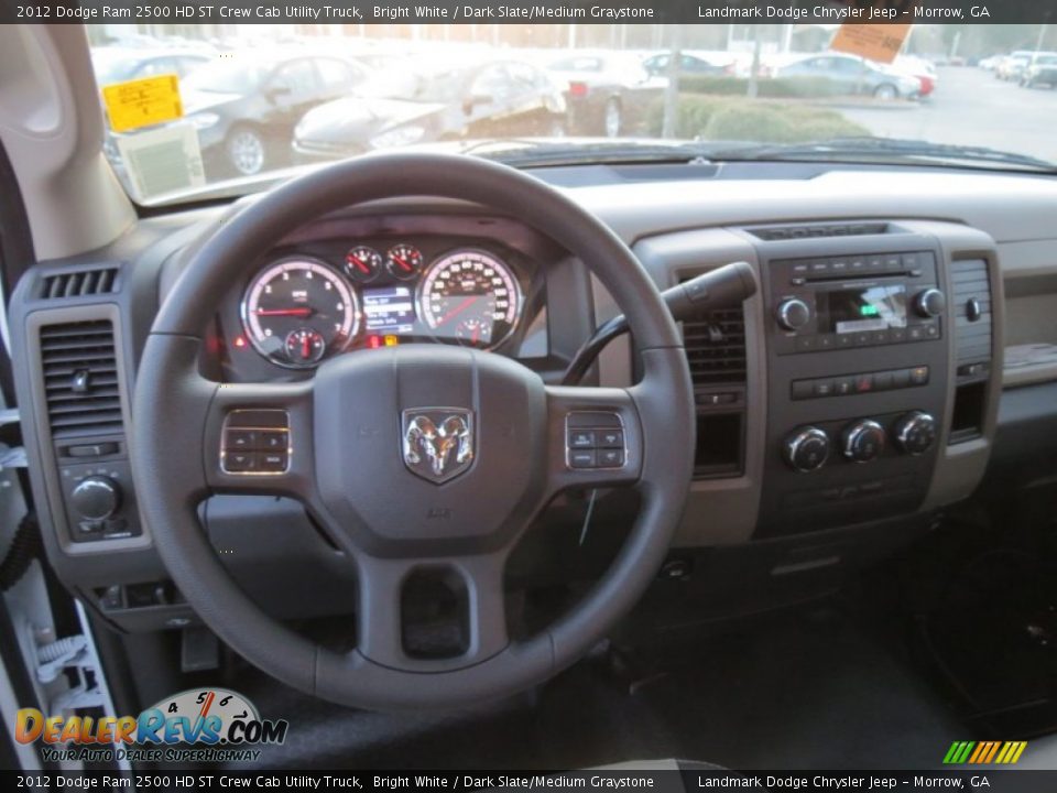 2012 Dodge Ram 2500 HD ST Crew Cab Utility Truck Bright White / Dark Slate/Medium Graystone Photo #8