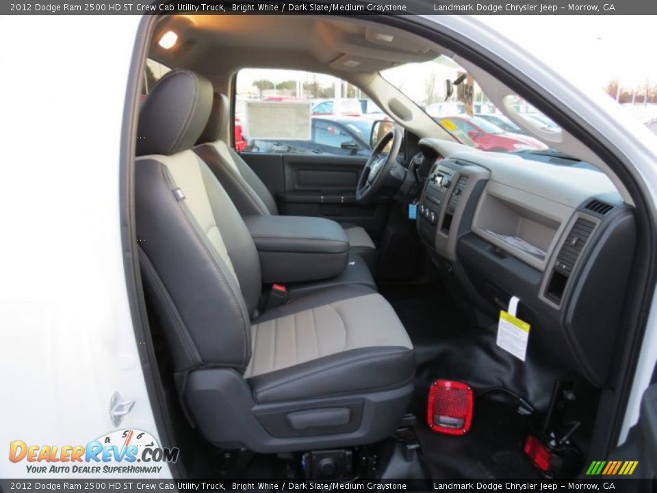 2012 Dodge Ram 2500 HD ST Crew Cab Utility Truck Bright White / Dark Slate/Medium Graystone Photo #9