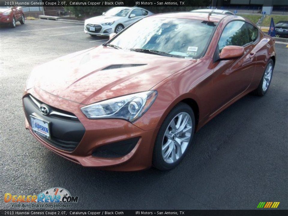 2013 Hyundai Genesis Coupe 2.0T Catalunya Copper / Black Cloth Photo #2