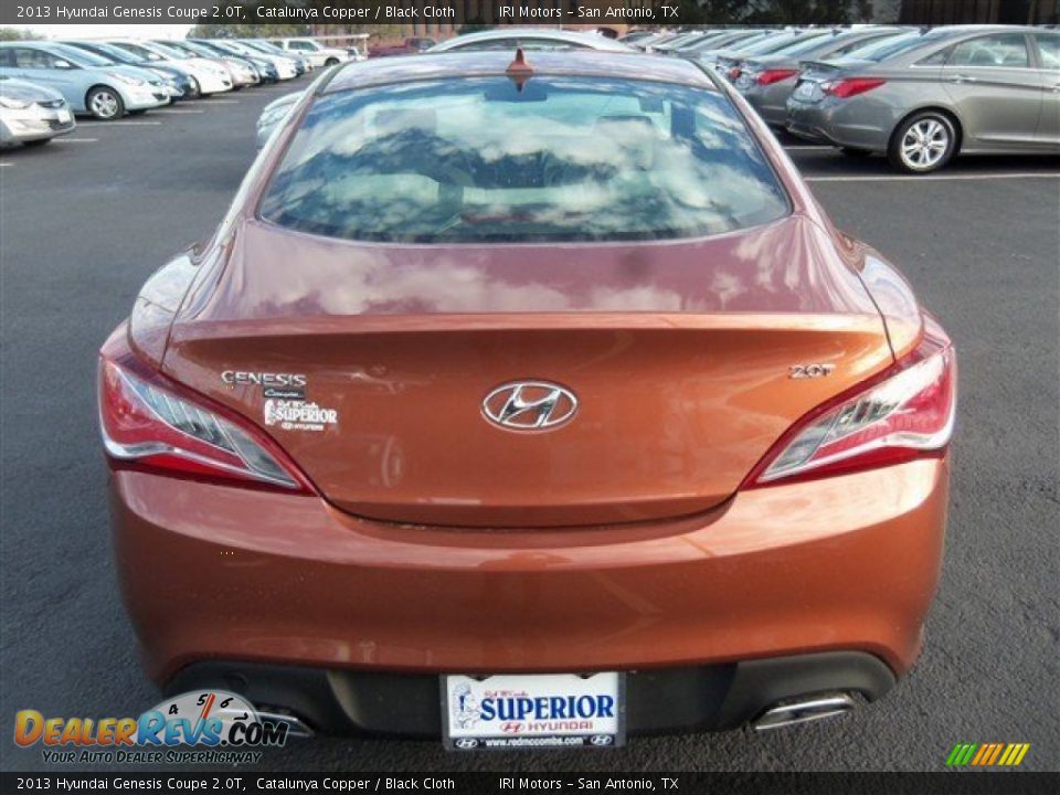 2013 Hyundai Genesis Coupe 2.0T Catalunya Copper / Black Cloth Photo #7