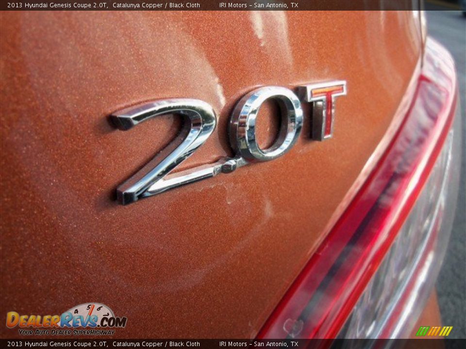 2013 Hyundai Genesis Coupe 2.0T Catalunya Copper / Black Cloth Photo #8