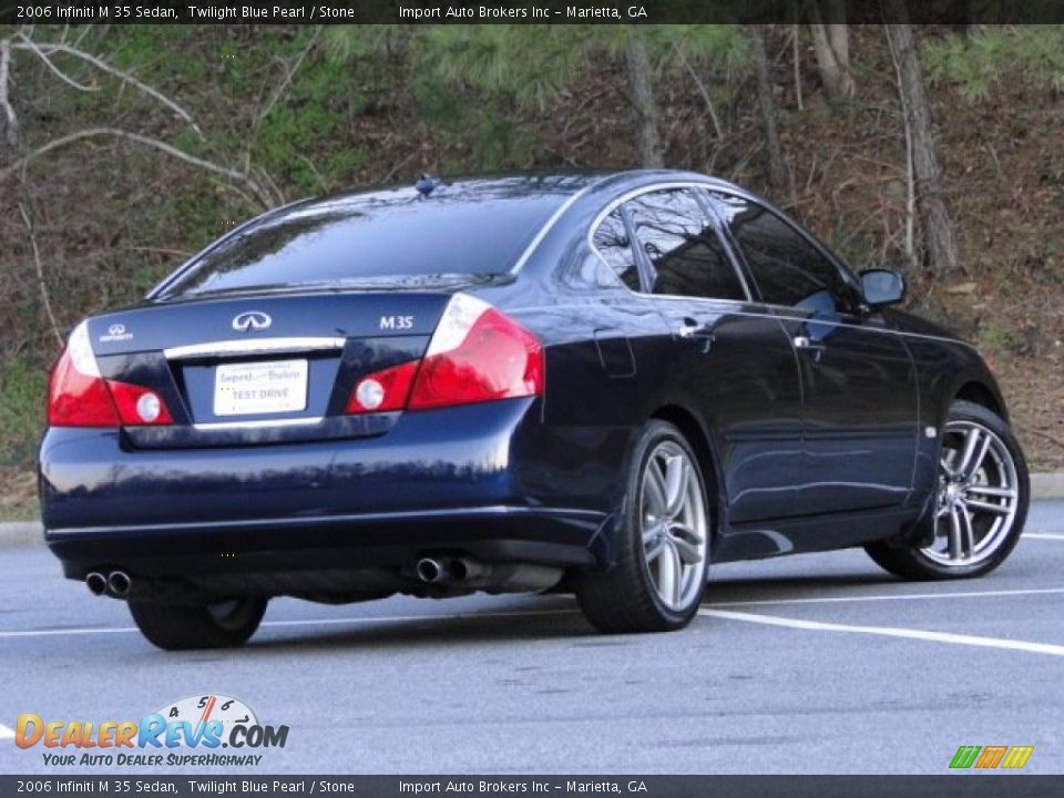 2006 Infiniti M 35 Sedan Twilight Blue Pearl / Stone Photo #2