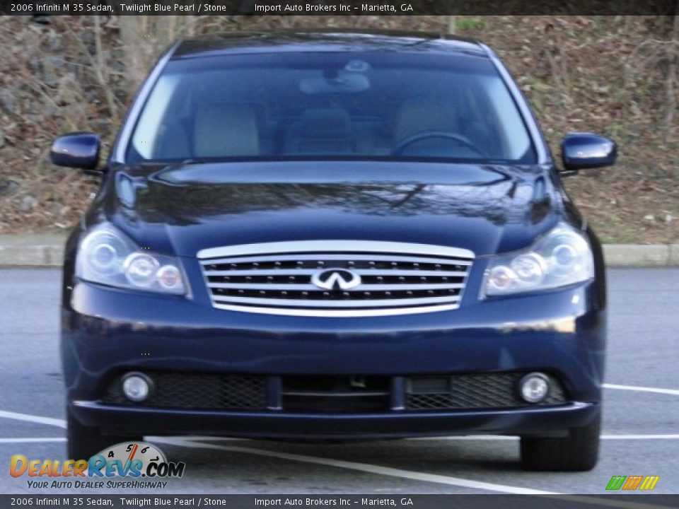 2006 Infiniti M 35 Sedan Twilight Blue Pearl / Stone Photo #6