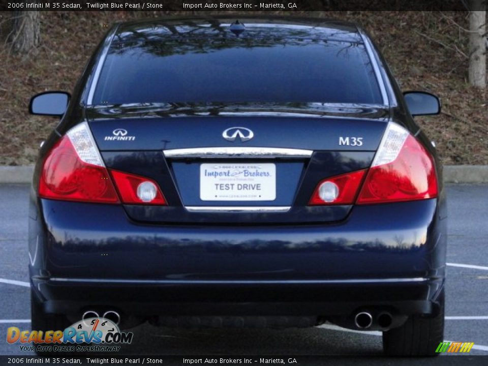 2006 Infiniti M 35 Sedan Twilight Blue Pearl / Stone Photo #7