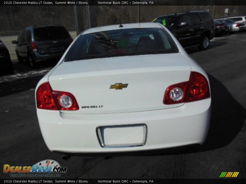 2010 Chevrolet Malibu LT Sedan Summit White / Ebony Photo #7