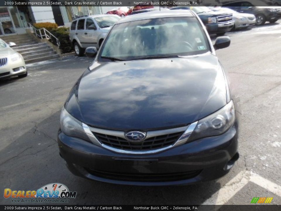 2009 Subaru Impreza 2.5i Sedan Dark Gray Metallic / Carbon Black Photo #3