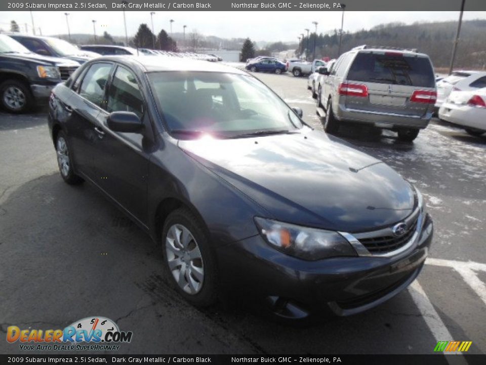 2009 Subaru Impreza 2.5i Sedan Dark Gray Metallic / Carbon Black Photo #4
