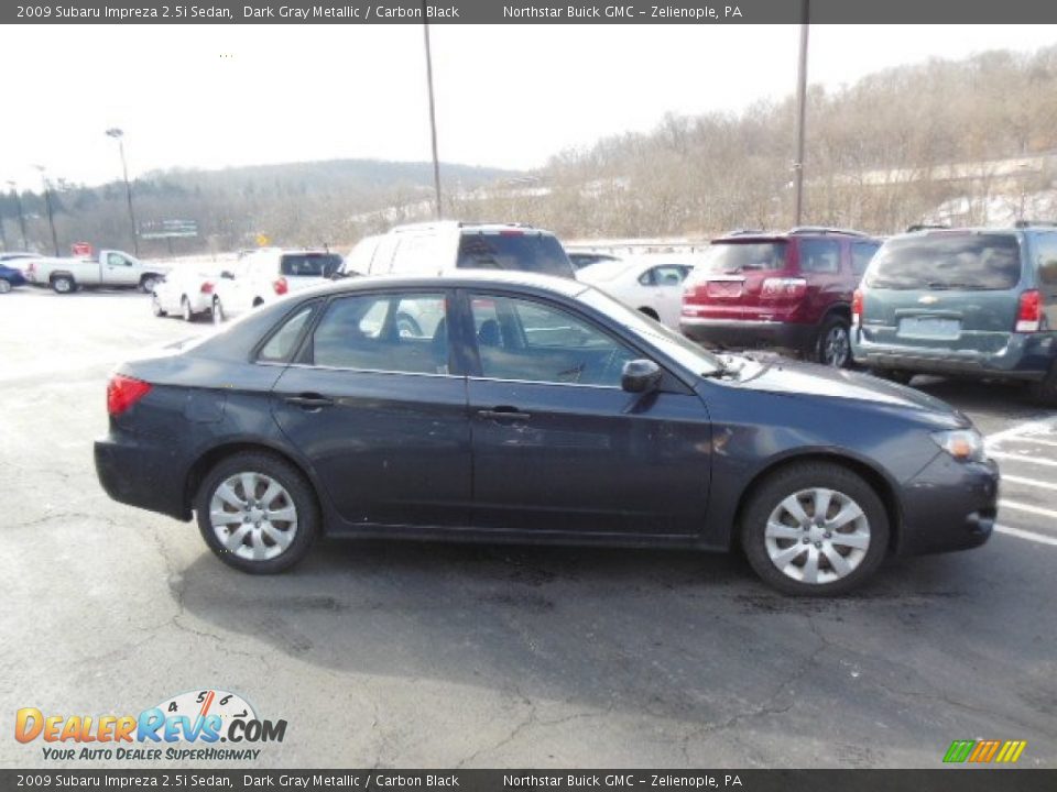 2009 Subaru Impreza 2.5i Sedan Dark Gray Metallic / Carbon Black Photo #5