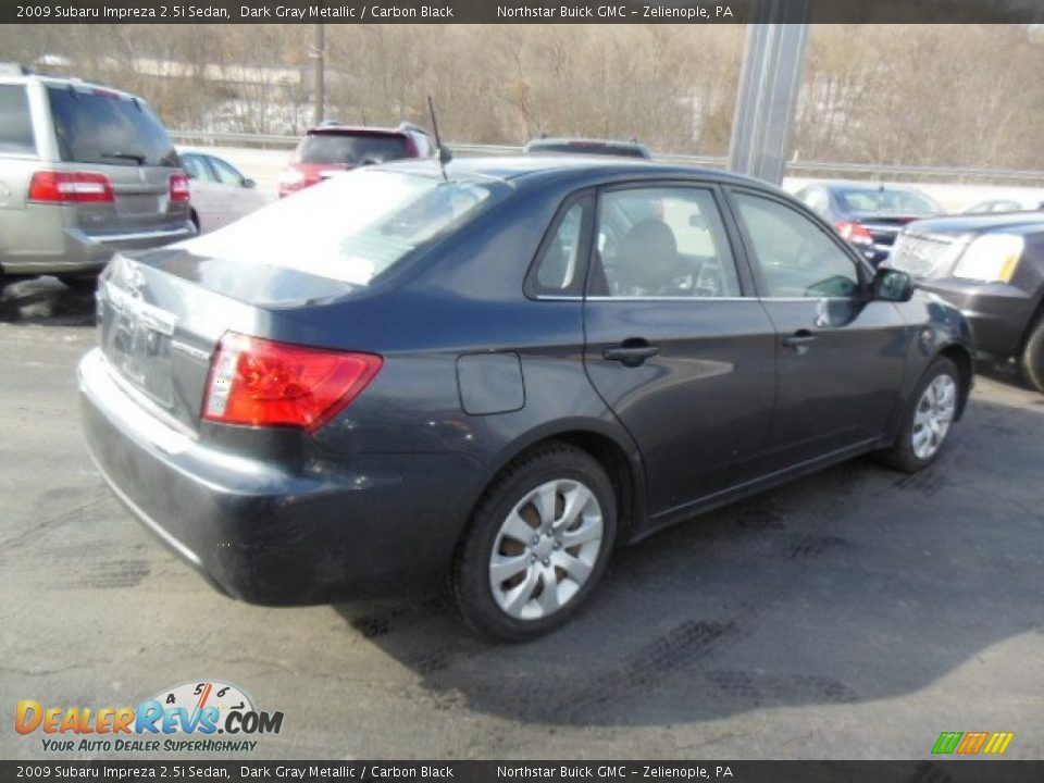 2009 Subaru Impreza 2.5i Sedan Dark Gray Metallic / Carbon Black Photo #6
