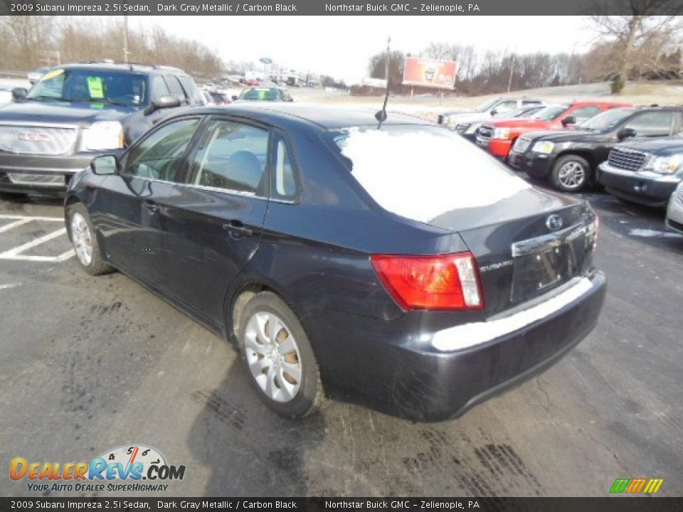 2009 Subaru Impreza 2.5i Sedan Dark Gray Metallic / Carbon Black Photo #8