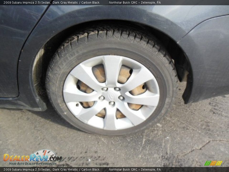 2009 Subaru Impreza 2.5i Sedan Dark Gray Metallic / Carbon Black Photo #9