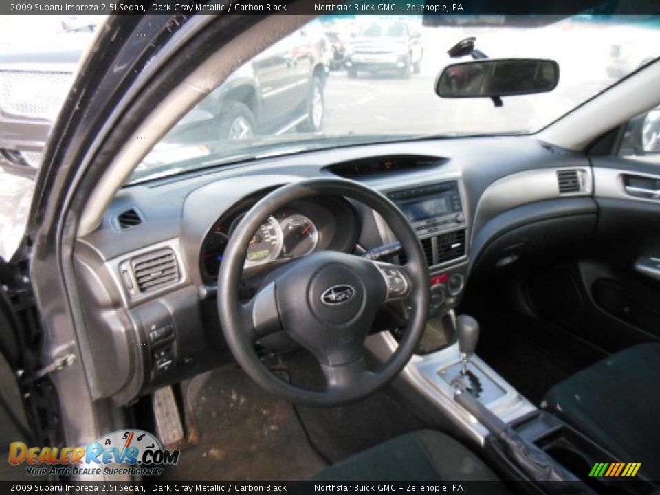 2009 Subaru Impreza 2.5i Sedan Dark Gray Metallic / Carbon Black Photo #10