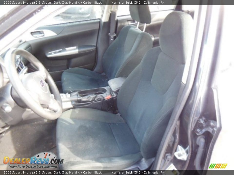 2009 Subaru Impreza 2.5i Sedan Dark Gray Metallic / Carbon Black Photo #11
