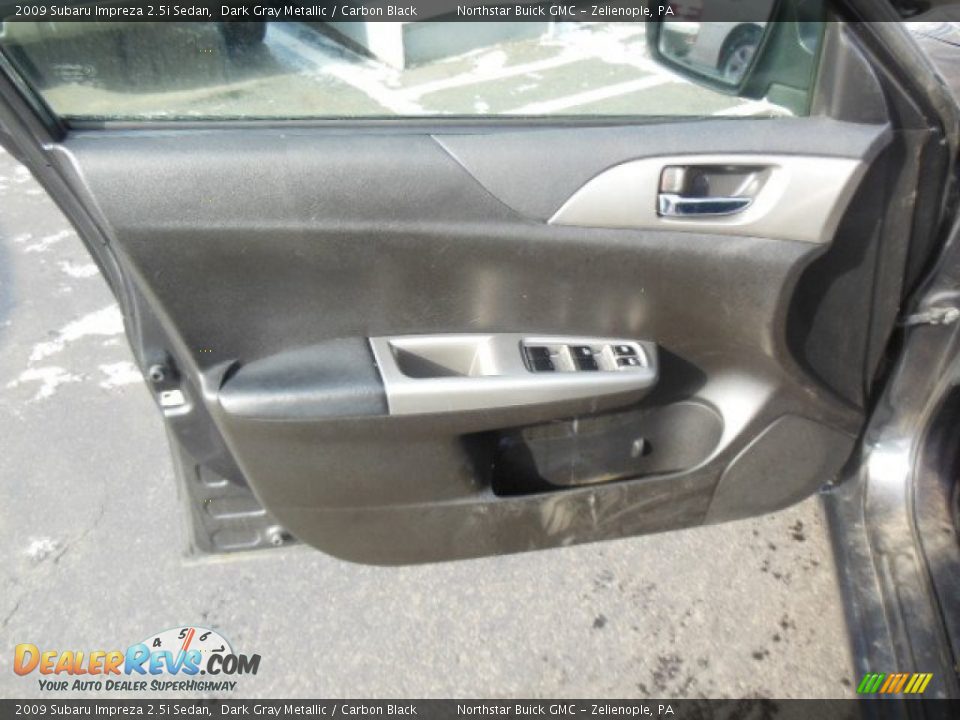 2009 Subaru Impreza 2.5i Sedan Dark Gray Metallic / Carbon Black Photo #12