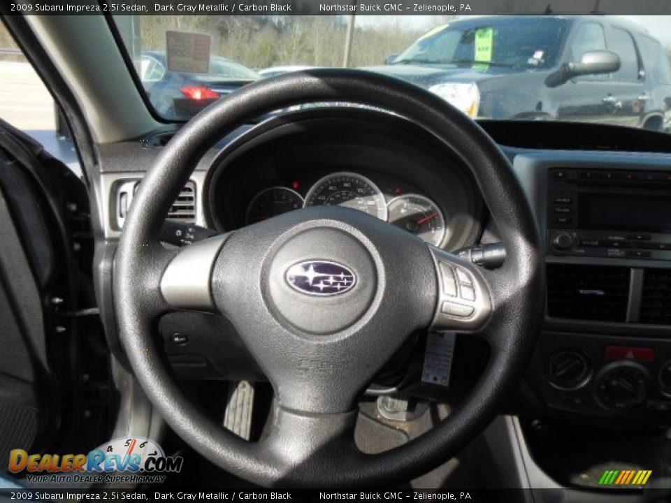 2009 Subaru Impreza 2.5i Sedan Dark Gray Metallic / Carbon Black Photo #18