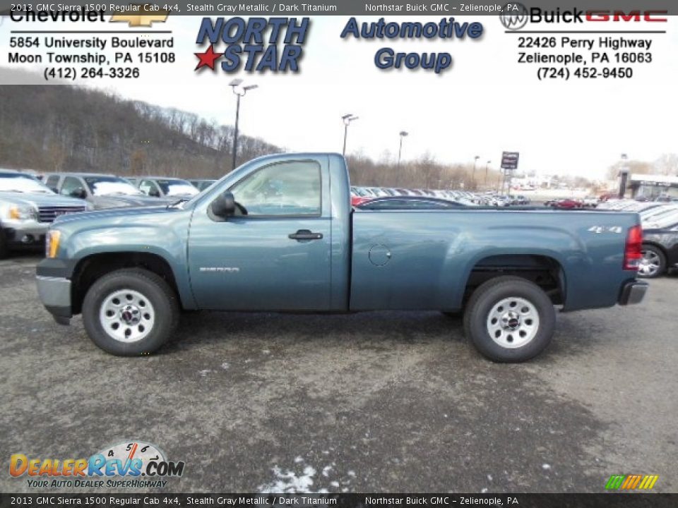 2013 GMC Sierra 1500 Regular Cab 4x4 Stealth Gray Metallic / Dark Titanium Photo #1
