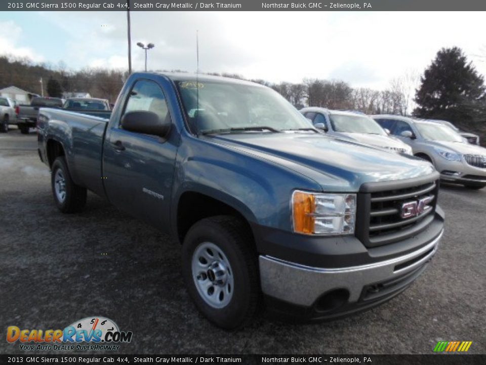 2013 GMC Sierra 1500 Regular Cab 4x4 Stealth Gray Metallic / Dark Titanium Photo #4