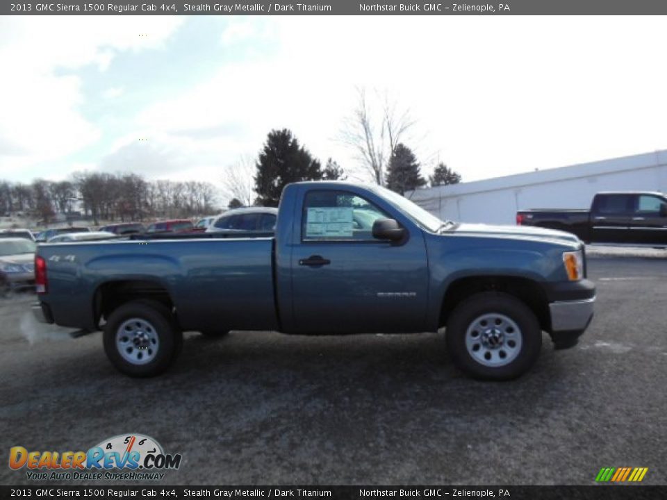 2013 GMC Sierra 1500 Regular Cab 4x4 Stealth Gray Metallic / Dark Titanium Photo #5
