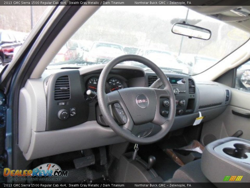 2013 GMC Sierra 1500 Regular Cab 4x4 Stealth Gray Metallic / Dark Titanium Photo #10