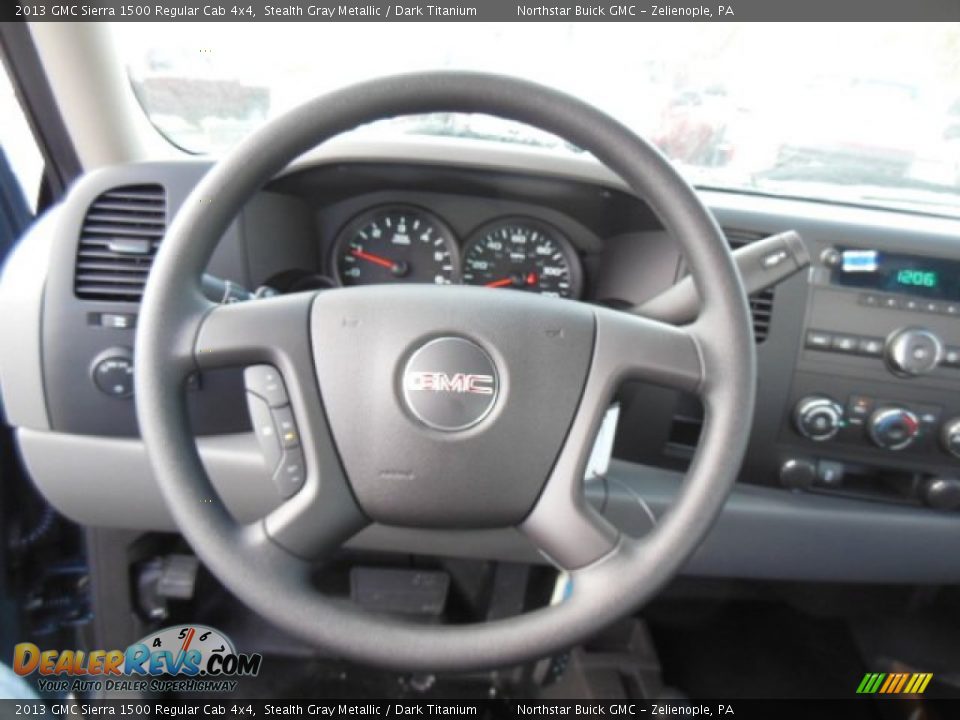 2013 GMC Sierra 1500 Regular Cab 4x4 Steering Wheel Photo #17