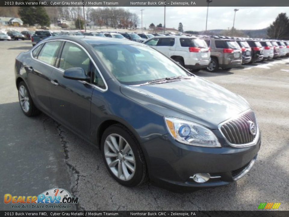 2013 Buick Verano FWD Cyber Gray Metallic / Medium Titanium Photo #4