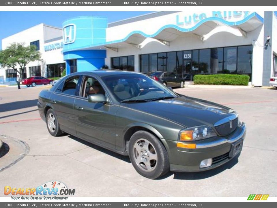 2000 Lincoln LS V8 Estate Green Metallic / Medium Parchment Photo #1
