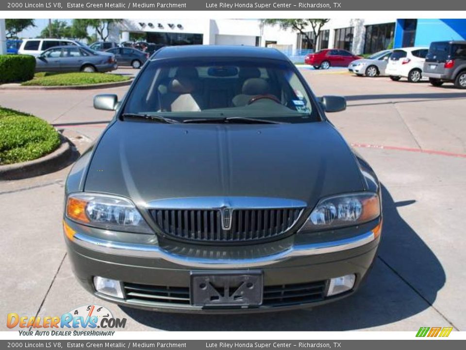2000 Lincoln LS V8 Estate Green Metallic / Medium Parchment Photo #2