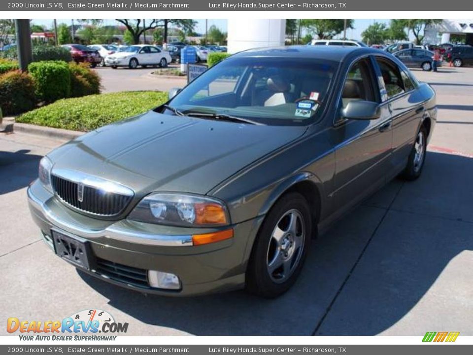 2000 Lincoln LS V8 Estate Green Metallic / Medium Parchment Photo #3