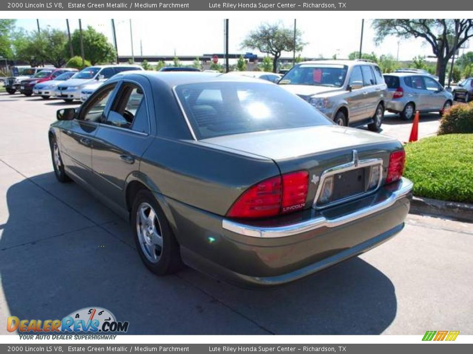 2000 Lincoln LS V8 Estate Green Metallic / Medium Parchment Photo #5