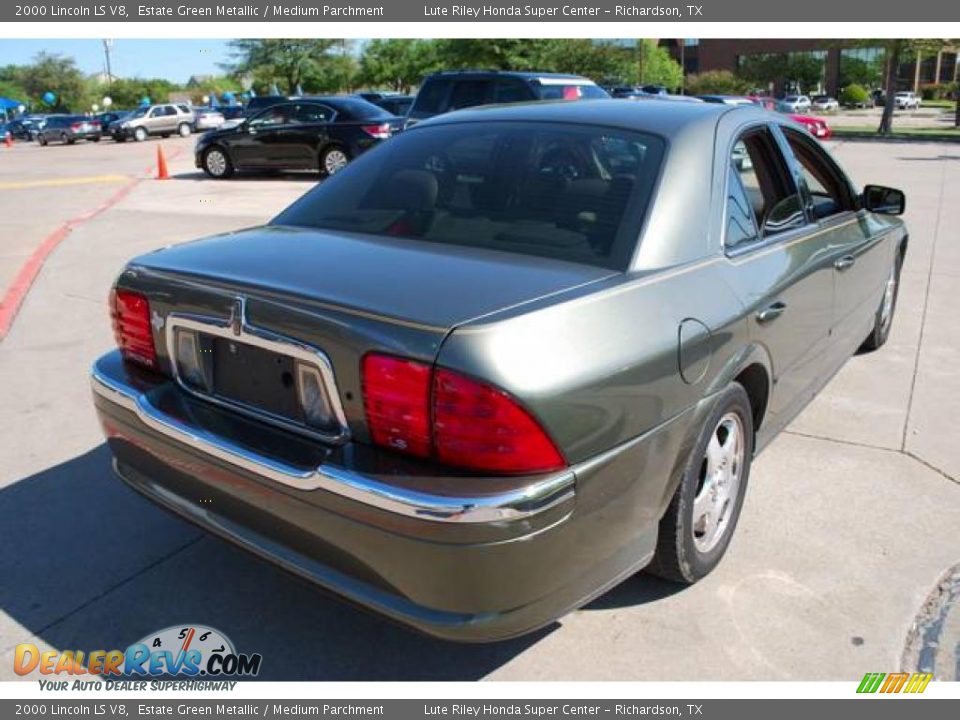 2000 Lincoln LS V8 Estate Green Metallic / Medium Parchment Photo #7