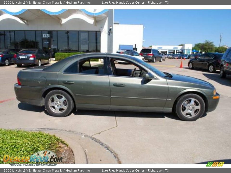 2000 Lincoln LS V8 Estate Green Metallic / Medium Parchment Photo #8